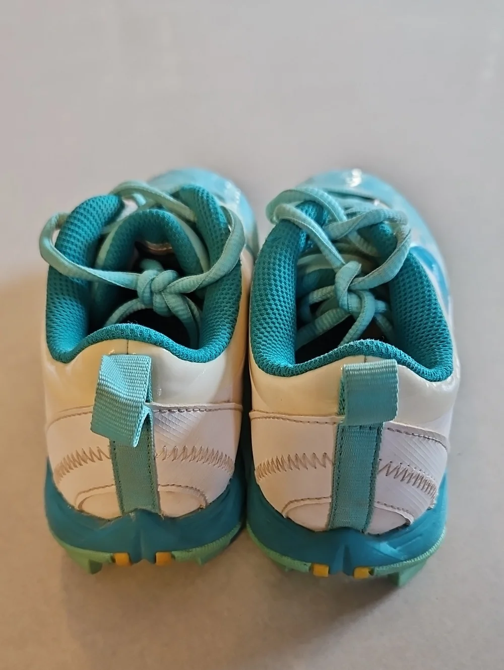 Nike Teal And White Softball Cleats